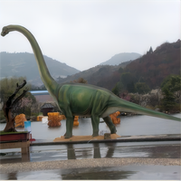Modèles de dinosaures animatroniques grandeur nature Jurassic Park Animatronics pour parc d'attractions