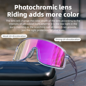 <span class=keywords><strong>Gafas</strong></span> de Ciclismo <span class=keywords><strong>ROCKBROS</strong></span> con Marco TR90, Fotocromáticas, Antiviento, Antivaho, Polarizadas, con Cambio de Color para Deportes al Aire Libre - Product Image 2