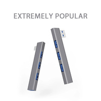 Adaptador USB C Hub 3.1 OTG 4 en 1 Avanzado, Divisor USB 3.0 de Alta Velocidad, Aleación de Aluminio y PVC para Computadora Pro 15 MacBook Air Pro