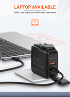 LDNIO Q2618 Adaptador de Viaje GaN de 65W al por Mayor, Cargador de Teléfono USB-C PD PPS USB-A QC con 4 Enchufes Intercambiables AU EU UK US