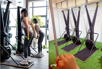 Máquina de Esquí Ergométrica Resistente al Viento para Uso Doméstico, Simulador de Esquí para Entrenamiento de Cuerpo Completo en Interiores, Equipo de Fitness Portátil