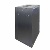 Armoire serveur murale en acier laminé à froid de 19 pouces 18U, économiseur d'espace, rack réseau