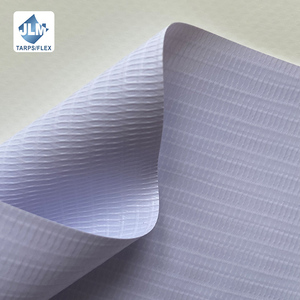 Jinlong Manufacturer Lona De Pvc Flex Canvas Vinyl Cold Laminated Flex Banner Raw <strong>Material</strong> <strong>Blue</strong> White Color - Product Image 5
