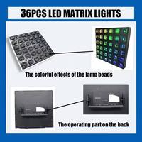 Matriz de Luces LED RGB de Alta Calidad, 36x8W, Base de Fuente de Luz LED Duradera, Clasificación IP33, Aluminio, para Fiestas, Escenarios, DJ Profesional, DMX, Actuaciones en Vivo