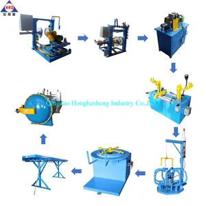 Used tyre recycling machine renew old tire retread tyres production line vulcanized rubber mold machine