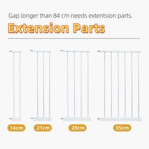 שער בטיחות לתינוק נשלף הסיטונאי אין חורים צריך להרחבה של הילד בטיחות עם שער מדרגות דלת עבור תינוק - Product Image 6