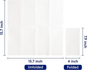 Prix <span class=keywords><strong>pas</strong></span> <span class=keywords><strong>cher</strong></span> Lot de 400 serviettes <span class=keywords><strong>en</strong></span> <span class=keywords><strong>papier</strong></span> jetables blanches à 2 plis essuie-mains serviettes de salle de bain douces pour les invités pour le mariage d'Halloween - Product Image 5
