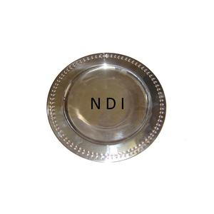 Assiette de présentation en acier inoxydable de style moderne, produit très vendu, qualité durable, assiette de présentation en métal pour la restauration hôtelière - Product Image 4