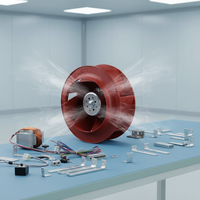 Ventilateurs centrifuges DC originaux ebmpapst R1G225-AF11-52 48V 95W 2700RPM 1130m³/h avec roue en plastique pour refroidissement et évacuation électrique
