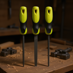 Juego de 3 cinceles con mango de caucho para trabajar madera y metal - Product Image 3