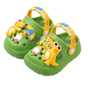Sabots pour enfants style Crocs, motif dinosaure, antidérapants, en EVA, à enfiler, unisexe, pour la plage et l'extérieur, nouveau style 2026 - Product Image 5