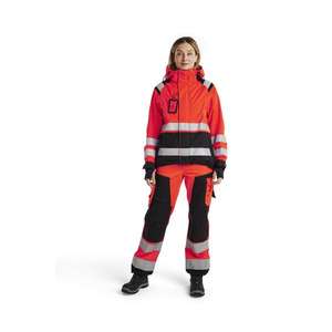 BLAKLADER - 490419875599L Veste Shell haute visibilité pour femme Rouge/Noir-EAN 7330509749371 HI-VIS WORKWEAR - Product Image 3