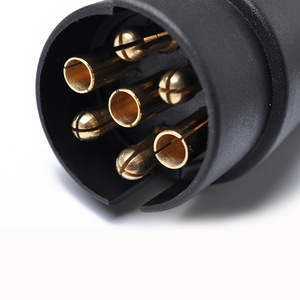 7 Pin Trailer Connector Mounting <b>Bracket</b> <b>Black</b> Metal Standard Mount Auto Connectors - Product Image 3