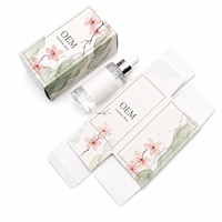 Boîte d'emballage en carton personnalisée entièrement imprimée en matériaux recyclés avec revêtement UV, boîte en papier de marque pour crème visage, sérum, soins quotidiens de la peau