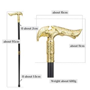 Canne de marche de défense personnelle Halloween <span class=keywords><strong>Diable</strong></span> et Ange dorés avec plaque de fer intégrée - Product Image 6