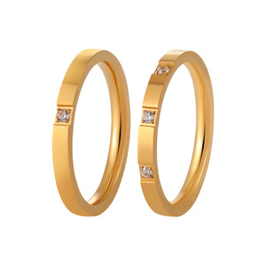 Hot 2mm un <span class=keywords><strong>anello</strong></span> di <span class=keywords><strong>diamanti</strong></span>/<span class=keywords><strong>tre</strong></span> <span class=keywords><strong>diamanti</strong></span> <span class=keywords><strong>a</strong></span> nastro <span class=keywords><strong>anello</strong></span> di titanio acciaio al titanio Ring18K oro placcato in acciaio inossidabile <span class=keywords><strong>anello</strong></span> d'oro per la ragazza - Product Image 3
