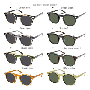 <span class=keywords><strong>Gafas</strong></span> de Sol de acetato cuadradas Retro clásicas <span class=keywords><strong>con</strong></span> Clips, <span class=keywords><strong>gafas</strong></span> de sol polarizadas de doble propósito para mujer, <span class=keywords><strong>gafas</strong></span> <span class=keywords><strong>deportivas</strong></span> para hombre - Product Image 4