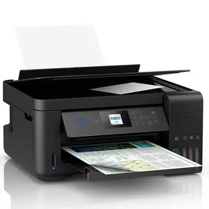 Printer Inkjet Multifungsi Otomatis, Cetak Cepat Dua Sisi, A4 4 Warna Nirkabel 4 In One, Printer Inkjet Multifungsi untuk EPSON L4169 4169