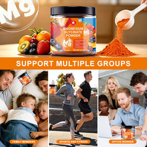 Poudre de glycinate de magnésium, complément minéral avec vitamines D3, K2, B6, pour le sommeil et la relaxation musculaire, emballage personnalisé pour adultes au quotidien - Product Image 3