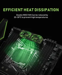 Placa Base <span class=keywords><strong>HUANANZHI</strong></span> <span class=keywords><strong>X99</strong></span> <span class=keywords><strong>F8</strong></span> LGA 2011-3 XEON <span class=keywords><strong>X99</strong></span>, Kit Combinado Intel E5 2696 V3 4*16G DDR4 ECC SATA, Formato ATX, Nueva, Doble 256GB para Servidor - Product Image 4