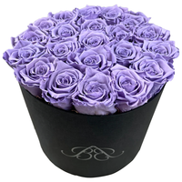 Boîtes d'emballage de fleurs de luxe Boîte-cadeau de fleurs vide à cylindre rond avec logo