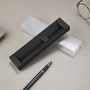 Boîte de rangement pour stylos en PVC Nanmu, rectangulaire, transparente, empilable, emballage cadeau pour cadeaux d'affaires - Product Image 1