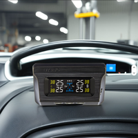 Capteur TPMS universel, type cadran, gonfleur de pneus numérique programmable avec manomètre, 433 MHz, 12 V pour voitures