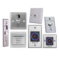 Bouton de sortie tactile DFD infrarouge sans capteur LED NO NC pour porte coupe-feu en verre, bois, métal, contrôle d'accès, bureau, hôtel, sécurité, OEM, CE, RoHS
