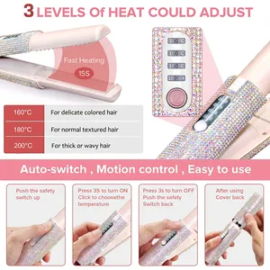 Hair Straightening Creams Korea Private Label USB Hair Iron Rechargeable Cordless Hair Straightener Wireless Flat Irons