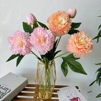 QIDA BK301 Artificielle Pivoines Fleur Unique Décoration De Table Noël Graduation Halloween Nouvel An Autres Occasions Gratuit