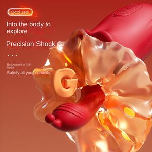 Masseur à vibrations occlusales Big Mouth, 10 fréquences, léchage externe, boucle interne, baiser de langue, morsure, corps, choc puissant - Product Image 3