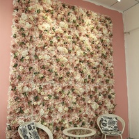 Hochzeit Abschluss Ostern Hintergrund Simulation Stickerei Ball Teppich Kunstseide Wand Rosen Blume Shop Fenster Dekoration