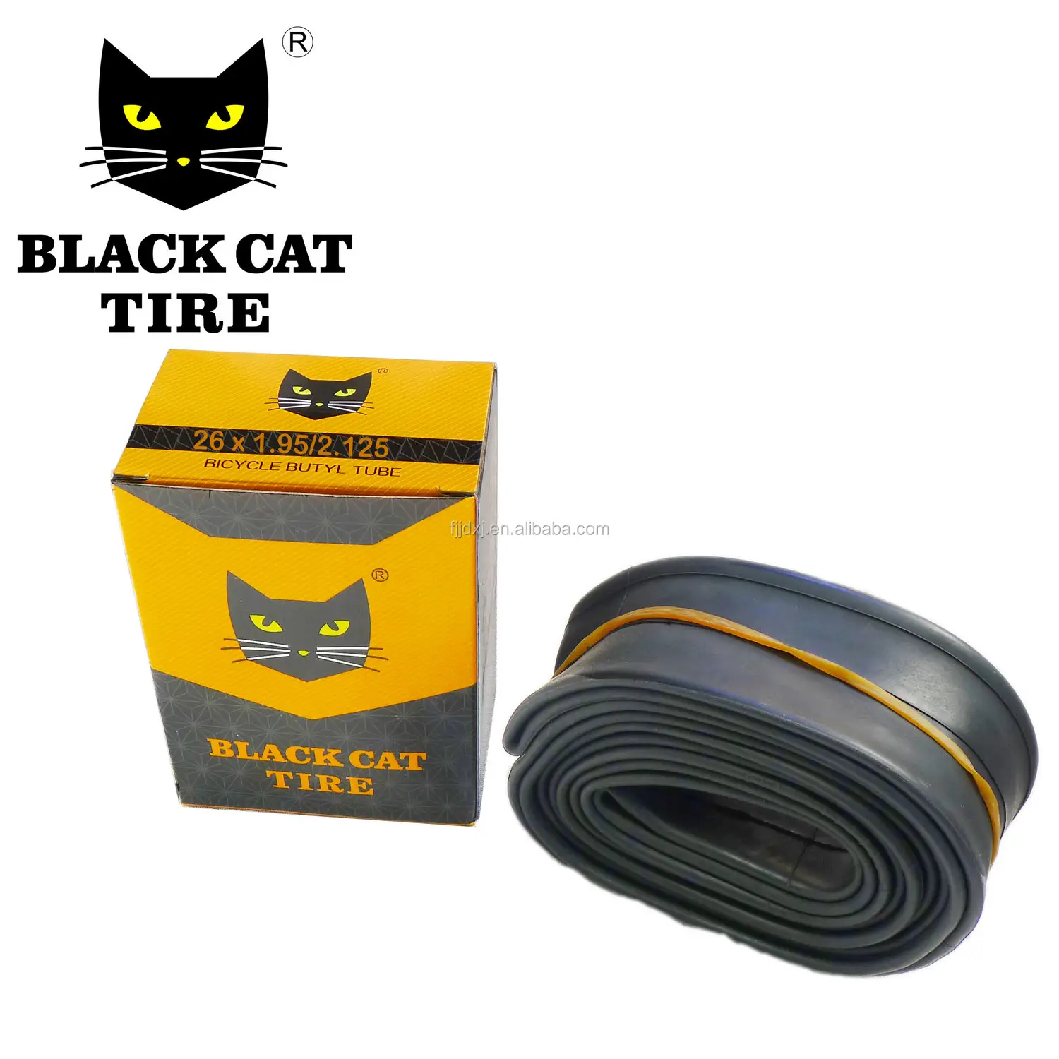Siyah kedi 26 inç bisiklet iç lastik 26x1.95/2.125 dağ bisikletleri için