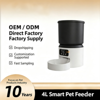 Distributeur automatique d'aliments pour chats et chiens, écologique, avec caméra ultra grand angle, WiFi 2.4G, Bluetooth 5G double bande, contrôle intelligent par application