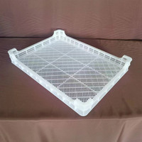 En gros, bac de séchage et chariot de transport en plastique perforé, empilable, durable, écologique et recyclable pour le stockage logistique