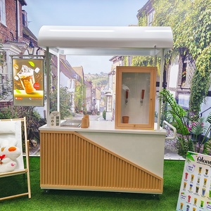 Carrito de Dulces Personalizado en Oferta, Carrito de Café Móvil, Carrito de Café Plegable para Tiendas de Comida y Comercios Minoristas - Product Image 1