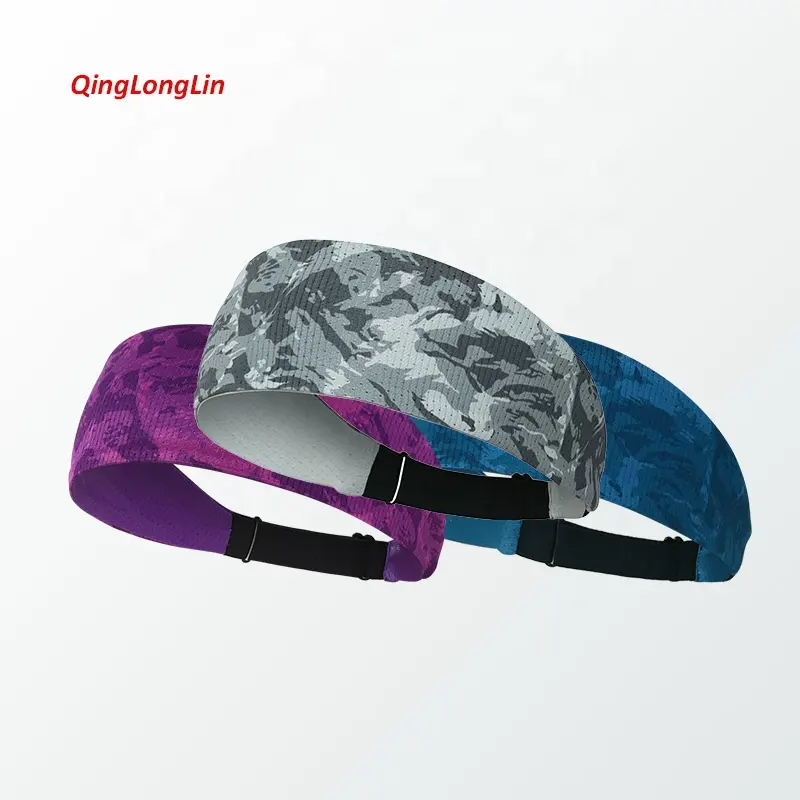 Großhandel Stirnbänder mit bedruckten Muster Designer Stirnband atmungsaktive Stoff Stirnbänder für Frauen