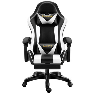Gaming <b>Chair</b> D933 PU Leather Reclining Height Adjustable Swivel <b>Chair</b> For Home Office <b>Study</b> Room - Product Image 5