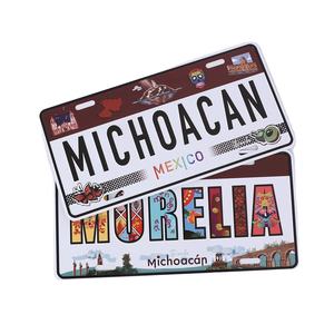 Plaque d'immatriculation décorative personnalisée avec <span class=keywords><strong>logo</strong></span> 3D voiture en aluminium Souvenirs touristiques de pays vintage avec caractéristiques personnalisées - Product Image 1