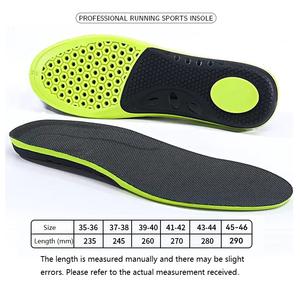 Cómodas plantillas de PU de alta elasticidad, soporte de arco, insertos de zapatos acolchados, absorbentes de golpes, zapatos deportivos transpirables, suela interior - Product Image 6