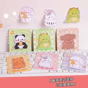 Bloc-notes autocollant personnalisé multicolore en forme de dessin animé - Fournitures de bureau Kawaii de haute qualité pour l'apprentissage - Product Image 4