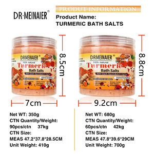 Sal de <span class=keywords><strong>baño</strong></span> y ducha exfoliante de cúrcuma más vendida para hidratar, blanquear y suavizar la piel - 350g - Product Image 4