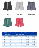 Shorts Bermuda Vintage Homme Personnalisés THREAD VOX 330 g/m² en Molleton Bouclette Lourd Brossé Délavé Effet Vieilli avec Cordon de Serrage et Taille Élastique