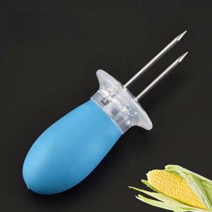 Soportes para Maíz de Acero Inoxidable - Tenedores para Maíz para Barbacoa, Utensilios de Cocina Creativos para Asar y Comer - Product Image 2