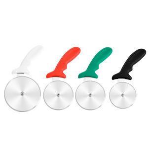 持続可能なステンレス鋼ピザスライサーカッターホイール白プラスチックハンドル付き食品グレードベーキングツール - Product Image 3