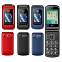 Teléfono con tapa 4G LTE Android 11 con pantalla táctil Dispositivo Android inteligente de doble pantalla en francés, alemán, español, inglés