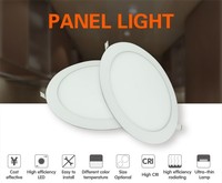 Panneau LED rond 3W-24W IP44 encastré Slim Focus pour bureau à domicile