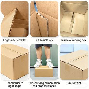 <span class=keywords><strong>Cajas</strong></span> Rígidas Biodegradables Ecológicas Personalizadas <span class=keywords><strong>de</strong></span> Fábrica, Cartón Corrugado Resistente para Mudanzas, Almacenamiento y Embalaje para Envíos Express - Product Image 5