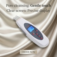 Nettoyeur de peau ultrasonique professionnel filaire High-Tech Lw-006 pour le nez et le visage, avec matériau ABS et prise universelle