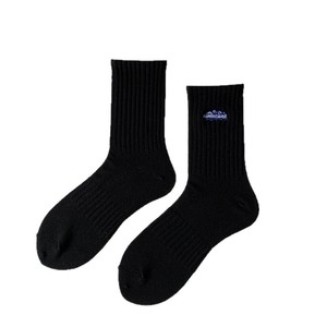Momoremad Crew <b>Socks</b> White Blue Black Milky White Solid Color <b>Polyester</b> Fiber Casual Daily Wear Youth Sport <b>Socks</b> - Product Image 5
